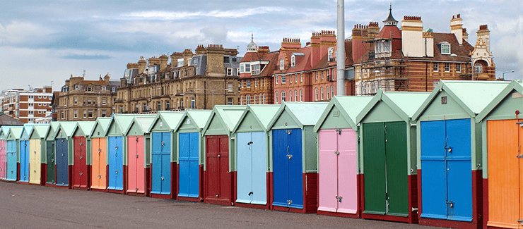 Seafront in Brighton Beach, United Kingdom

